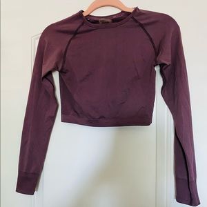 My Protein cropped long sleeve top